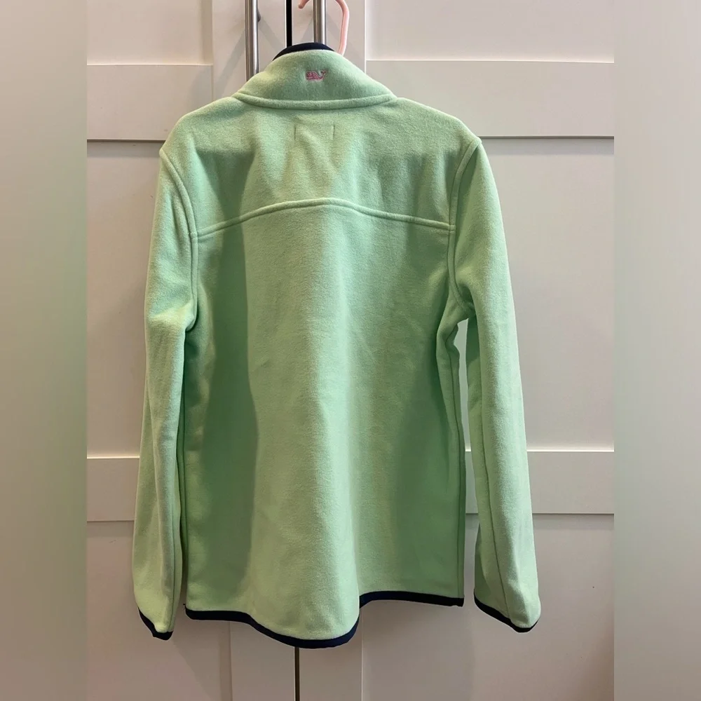 Vineyard Vines Bright Green Quarter Zip Fleece